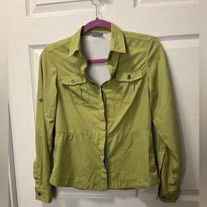 Alpine Design Womens Green Trekking Shirt. Lightweight, Partial Mesh Lining Sz S
